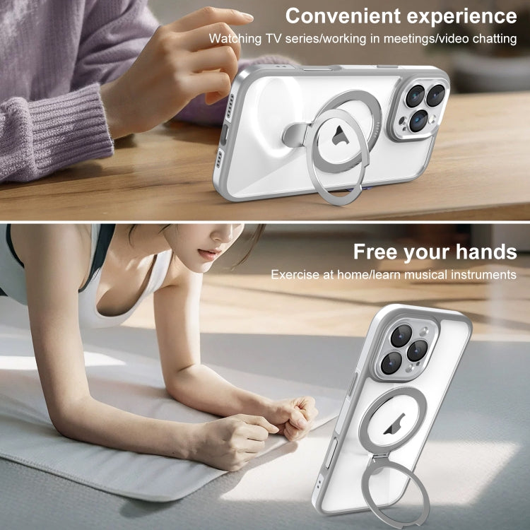 Full Coverage Lens Film MagSafe Holder Transparent Phone Case, For iPhone 15 Pro Max, For iPhone 15 Pro, For iPhone 15, For iPhone 14