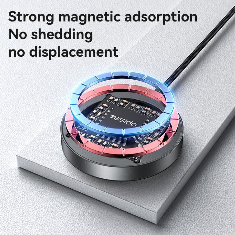 Yesido DS28 15W Smart Digital Display Magnetic Wireless Charger