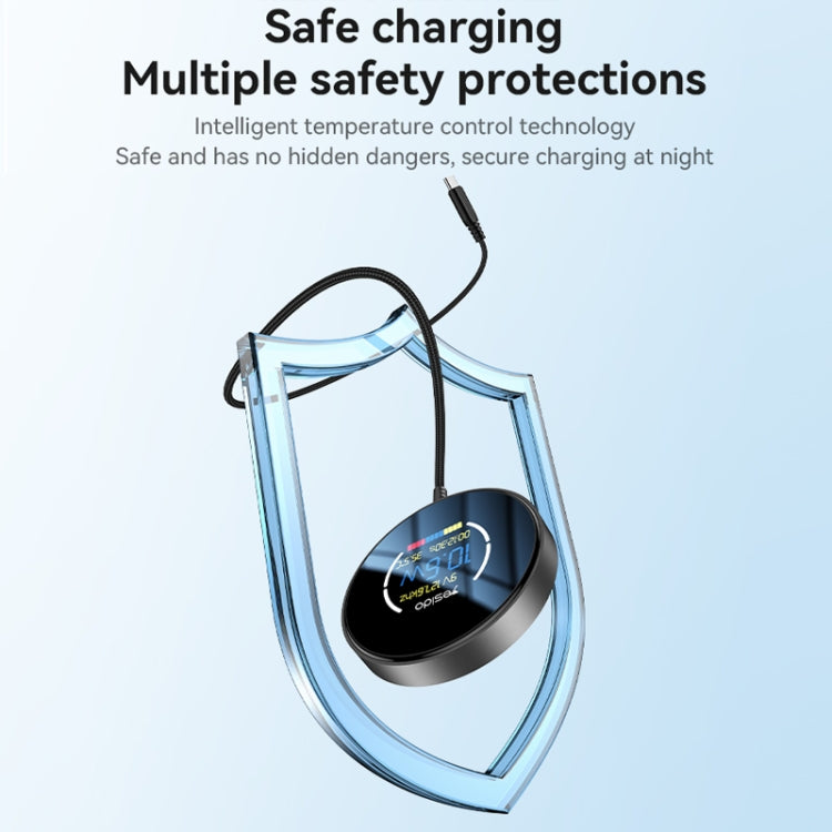 Yesido DS28 15W Smart Digital Display Magnetic Wireless Charger