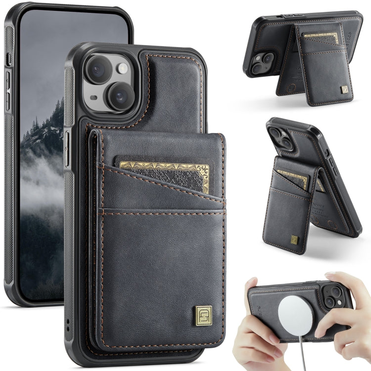 AutSpace A12 MagSafe Magnetic RFID Card Bag Phone Case, For iPhone 15 Pro Max, For iPhone 15 Pro, For iPhone 15 Plus, For iPhone 15