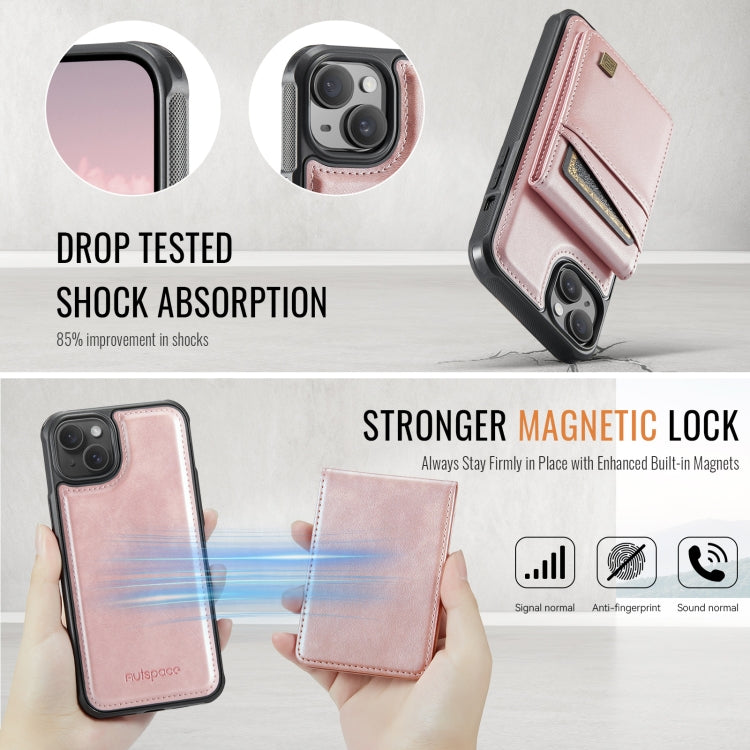 AutSpace A12 MagSafe Magnetic RFID Card Bag Phone Case, For iPhone 14 Plus, For iPhone 14, For iPhone 14 Pro, For iPhone 14 Pro Max