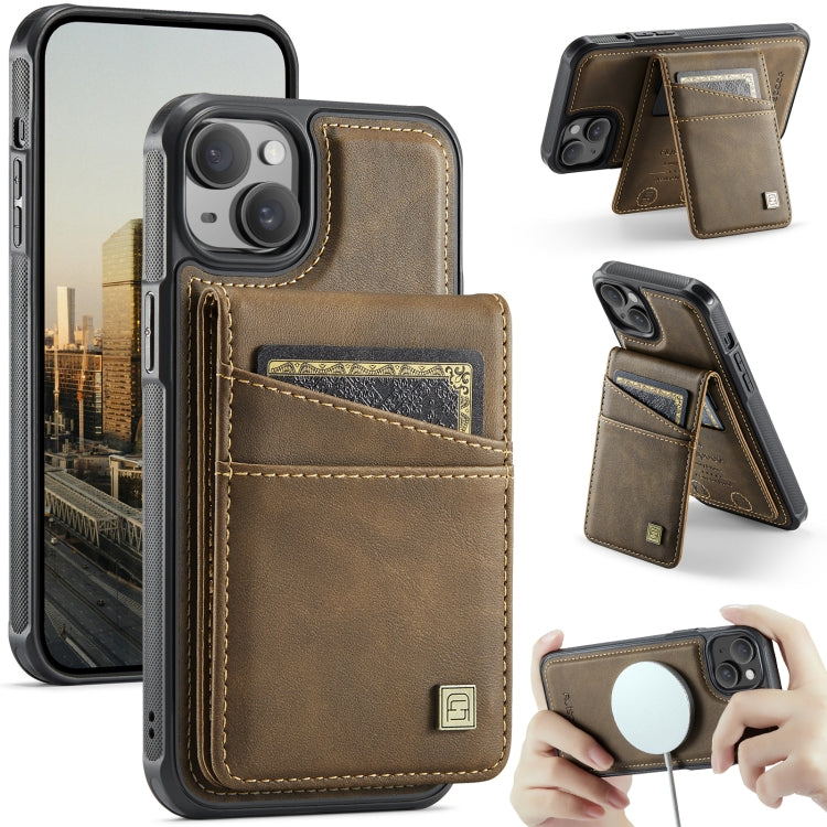 AutSpace A12 MagSafe Magnetic RFID Card Bag Phone Case, For iPhone 14 Plus, For iPhone 14, For iPhone 14 Pro, For iPhone 14 Pro Max