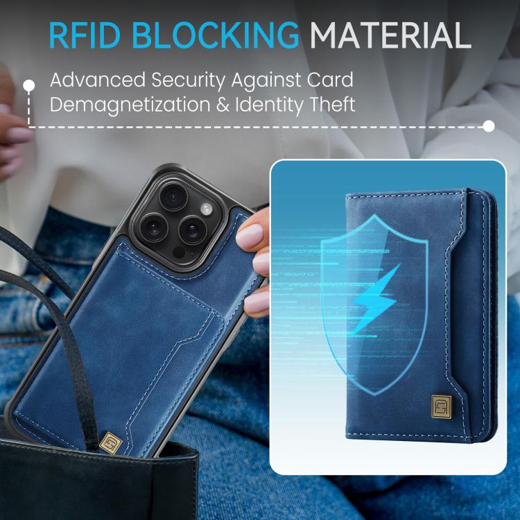 AutSpace A13 MagSafe Magnetic RFID Flip Card Bag Phone Case