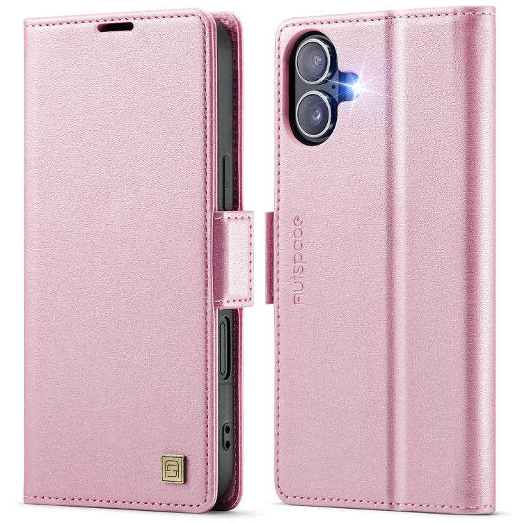 AutSpace A11 Side Buckle MagSafe Magnetic RFID Phone Leather Case, For iPhone 16e, For iPhone 16 Pro Max, For iPhone 16 Pro, For iPhone 16 Plus, For iPhone 16, For iPhone 15 Pro Max