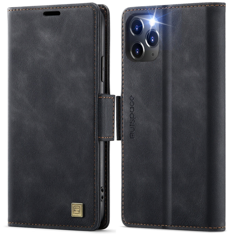 AutSpace A11 Side Buckle MagSafe Magnetic RFID Phone Leather Case, For iPhone 11 Pro Max, For iPhone 11, For iPhone 11 Pro