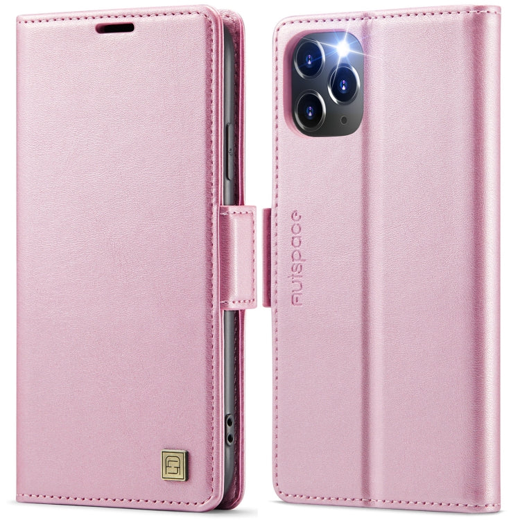 AutSpace A11 Side Buckle MagSafe Magnetic RFID Phone Leather Case, For iPhone 11 Pro Max, For iPhone 11, For iPhone 11 Pro