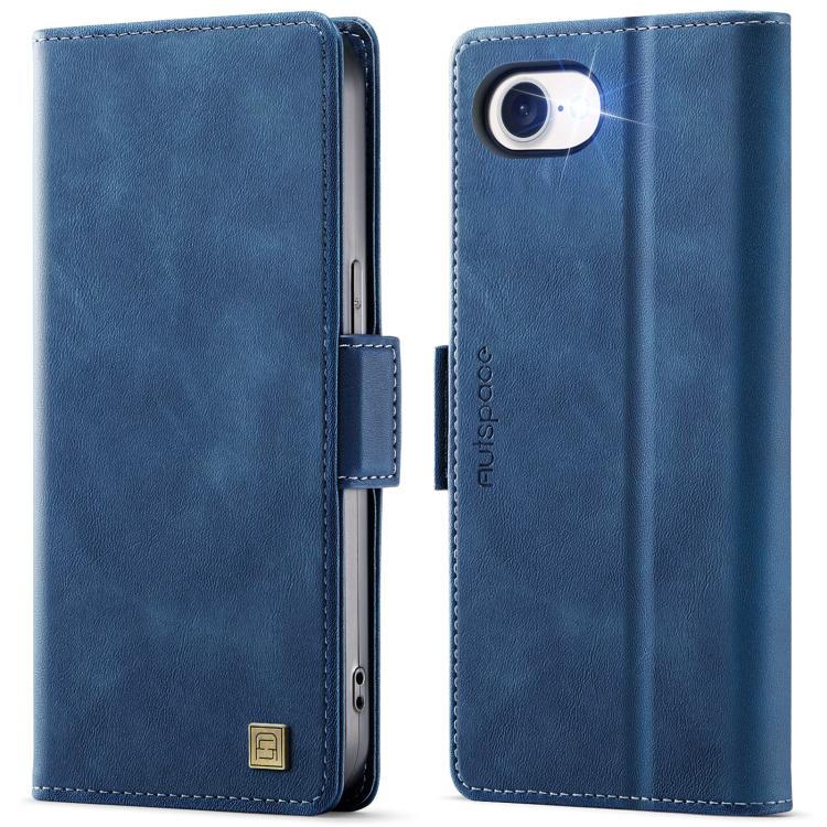 AutSpace A11 Side Buckle MagSafe Magnetic RFID Phone Leather Case, For iPhone 16e, For iPhone 16 Pro Max, For iPhone 16 Pro, For iPhone 16 Plus, For iPhone 16, For iPhone 15 Pro Max