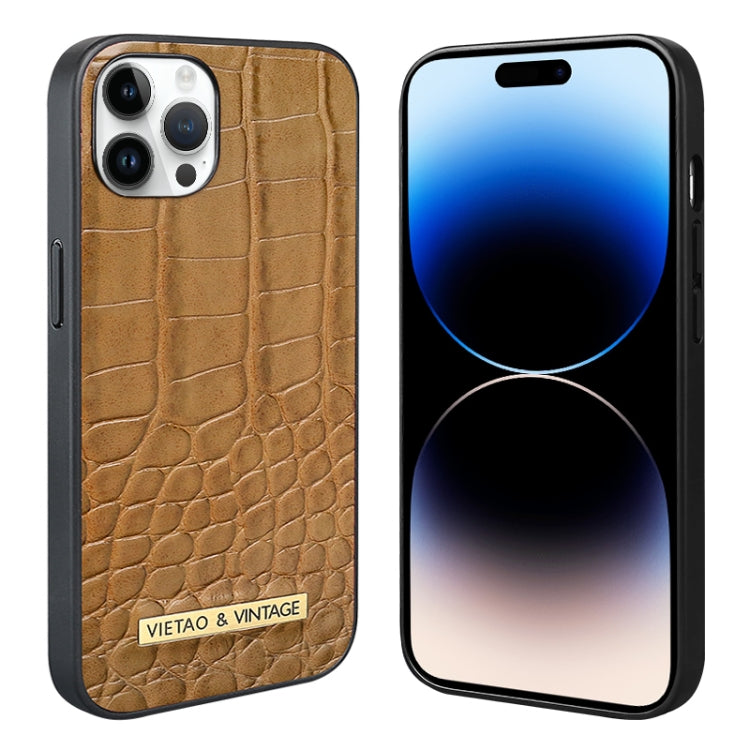VIETAO Alligator Texture PU Phone Case, For iPhone 14 Pro, For iPhone 14 Pro Max, For iPhone 13 Pro Max, For iPhone 13 Pro, For iPhone 13, For iPhone 12 / 12 Pro, For iPhone 12 Pro Max, For iPhone 11 Pro Max