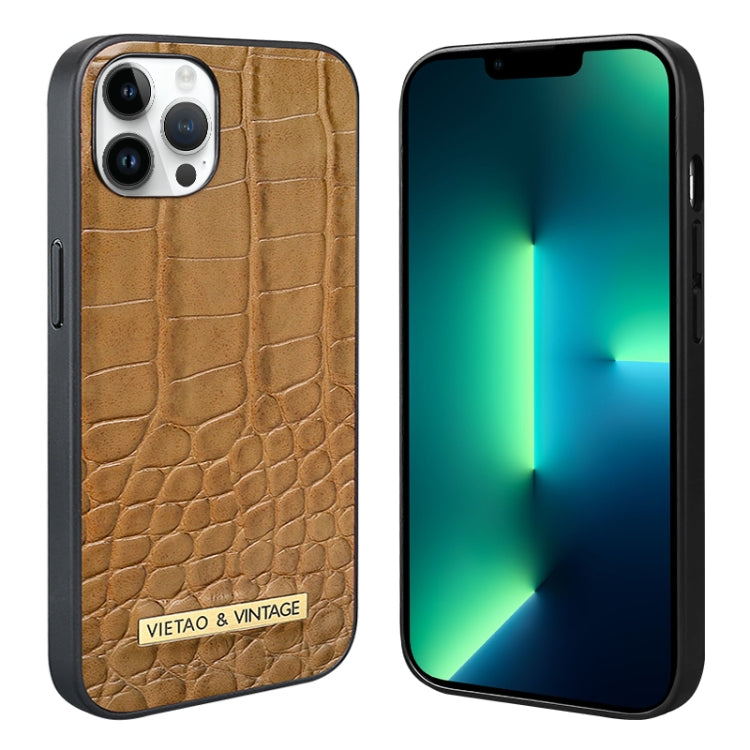 VIETAO Alligator Texture PU Phone Case, For iPhone 14 Pro, For iPhone 14 Pro Max, For iPhone 13 Pro Max, For iPhone 13 Pro, For iPhone 13, For iPhone 12 / 12 Pro, For iPhone 12 Pro Max, For iPhone 11 Pro Max