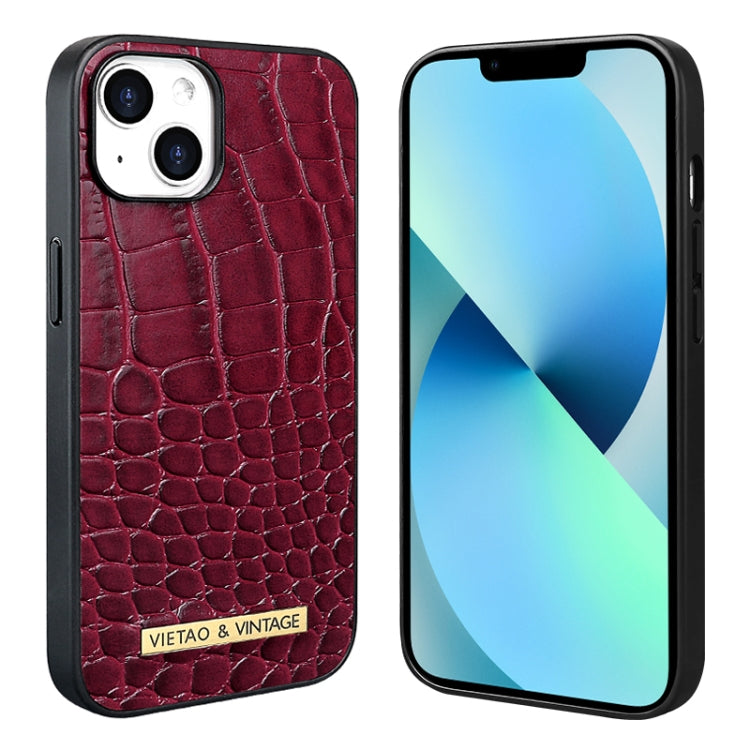 VIETAO Alligator Texture PU Phone Case, For iPhone 14 Pro, For iPhone 14 Pro Max, For iPhone 13 Pro Max, For iPhone 13 Pro, For iPhone 13, For iPhone 12 / 12 Pro, For iPhone 12 Pro Max, For iPhone 11 Pro Max
