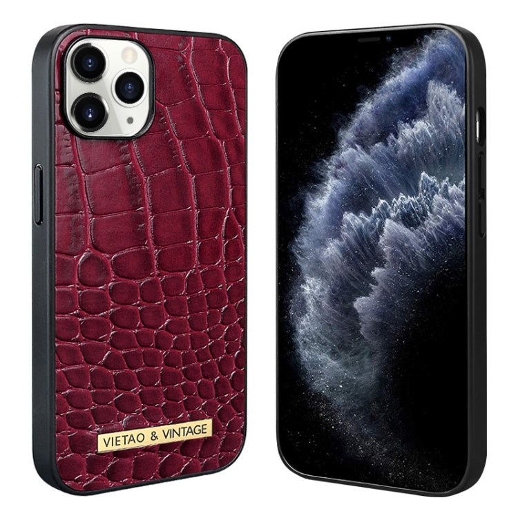 VIETAO Alligator Texture PU Phone Case, For iPhone 14 Pro, For iPhone 14 Pro Max, For iPhone 13 Pro Max, For iPhone 13 Pro, For iPhone 13, For iPhone 12 / 12 Pro, For iPhone 12 Pro Max, For iPhone 11 Pro Max
