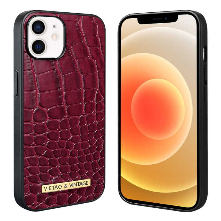 VIETAO Alligator Texture PU Phone Case, For iPhone 14 Pro, For iPhone 14 Pro Max, For iPhone 13 Pro Max, For iPhone 13 Pro, For iPhone 13, For iPhone 12 / 12 Pro, For iPhone 12 Pro Max, For iPhone 11 Pro Max