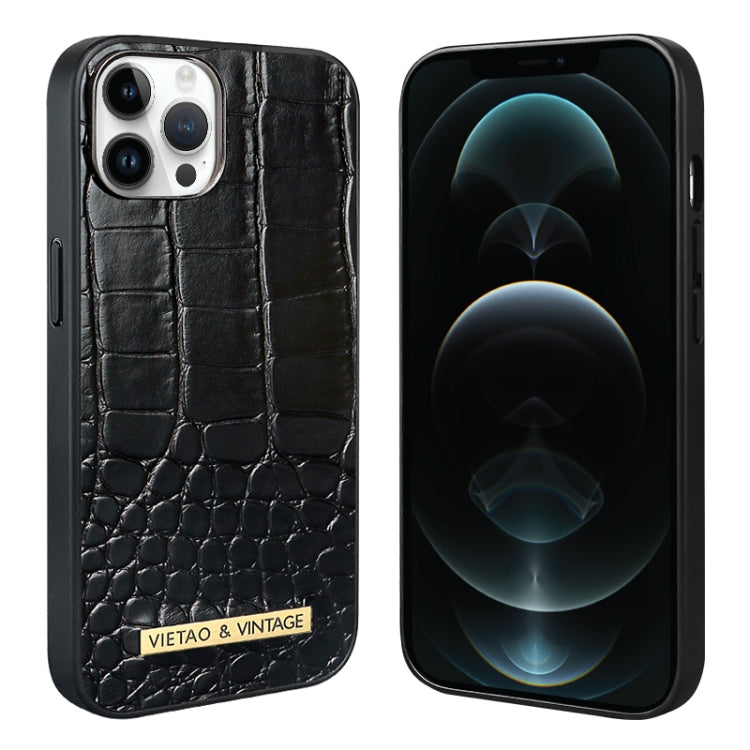 VIETAO Alligator Texture PU Phone Case, For iPhone 14 Pro, For iPhone 14 Pro Max, For iPhone 13 Pro Max, For iPhone 13 Pro, For iPhone 13, For iPhone 12 / 12 Pro, For iPhone 12 Pro Max, For iPhone 11 Pro Max