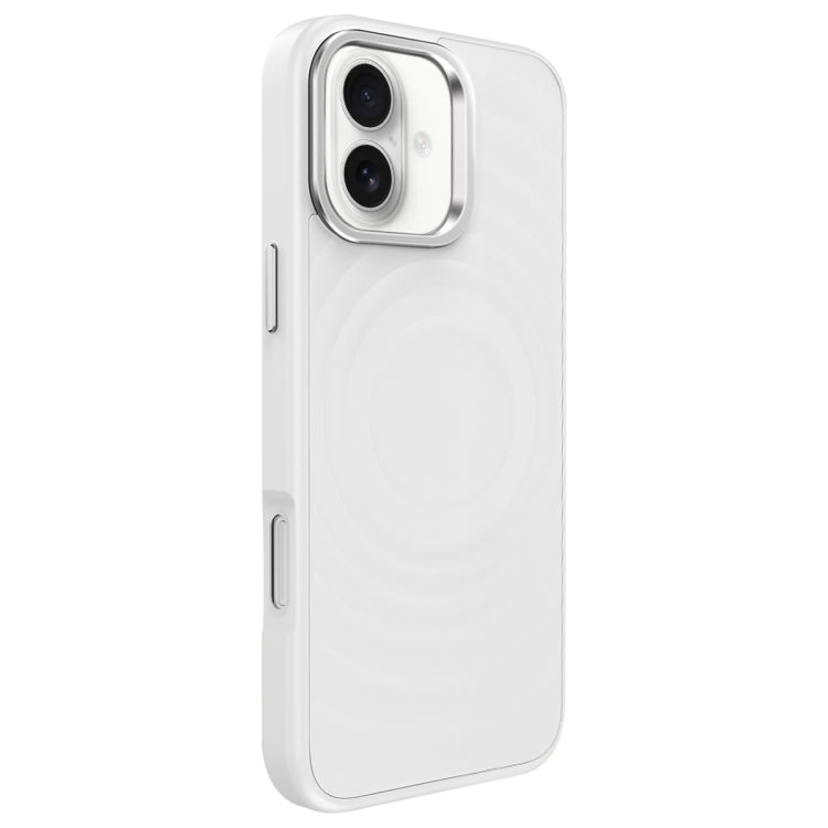 Wave Texture Liquid Silicone Titanium MagSafe Phone Case, For iPhone 16 Pro Max, For iPhone 16 Pro, For iPhone 16 Plus, For iPhone 16, For iPhone 15 Pro Max, For iPhone 15 Pro
