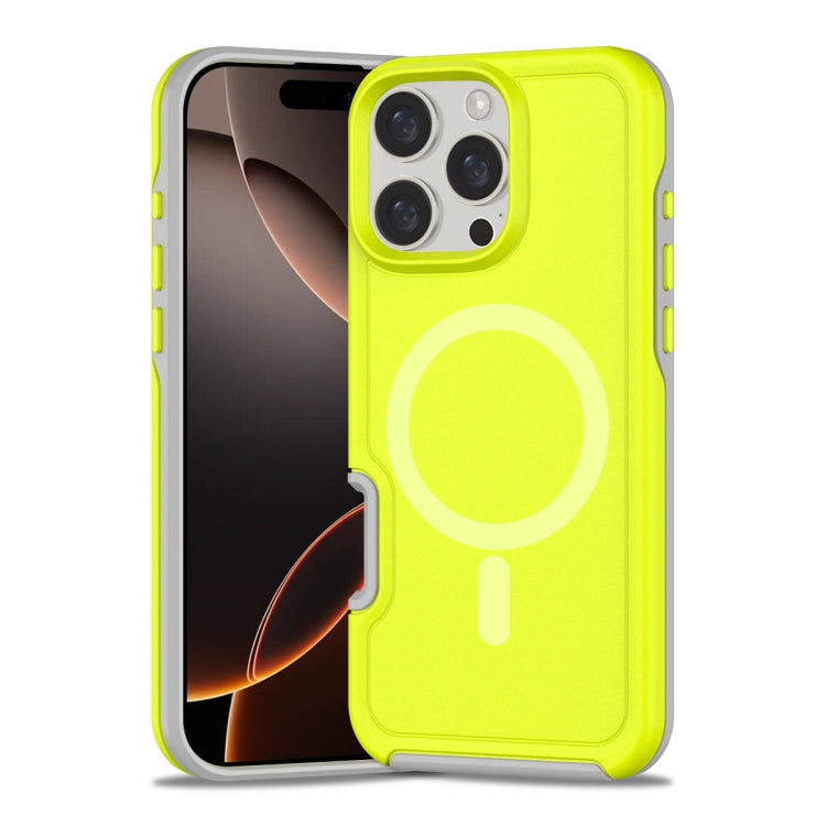 Shockproof MagSafe Armor PC Hybrid TPU Phone Case, For iPhone 16 Pro Max, For iPhone 16 Pro