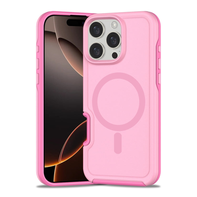 Shockproof MagSafe Armor PC Hybrid TPU Phone Case, For iPhone 16 Pro Max, For iPhone 16 Pro