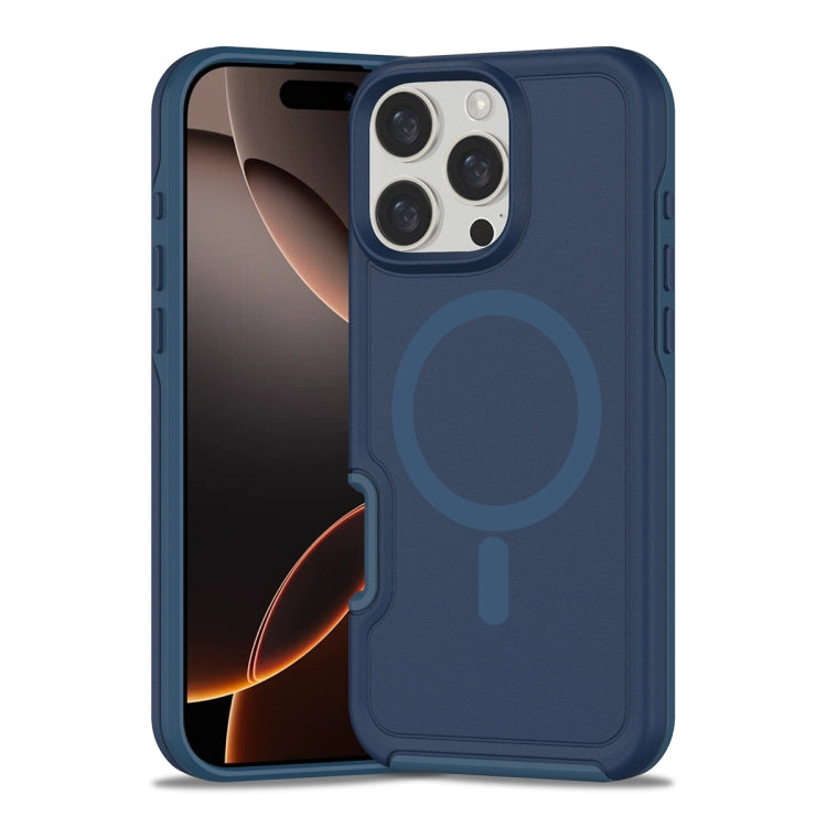 Shockproof MagSafe Armor PC Hybrid TPU Phone Case, For iPhone 16 Pro Max, For iPhone 16 Pro