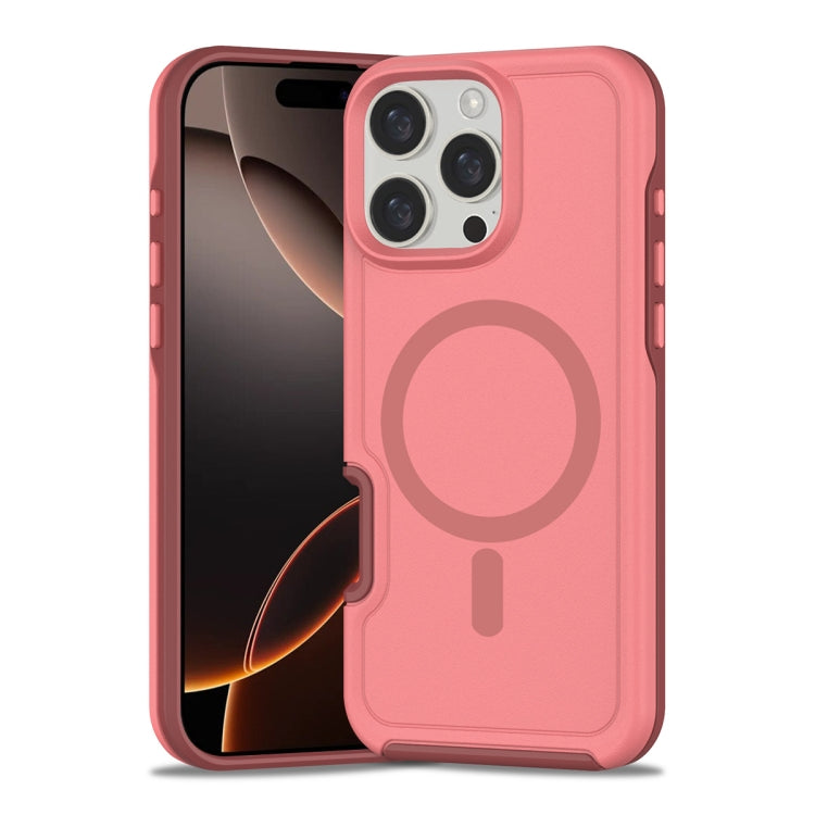 Shockproof MagSafe Armor PC Hybrid TPU Phone Case, For iPhone 16 Pro Max, For iPhone 16 Pro