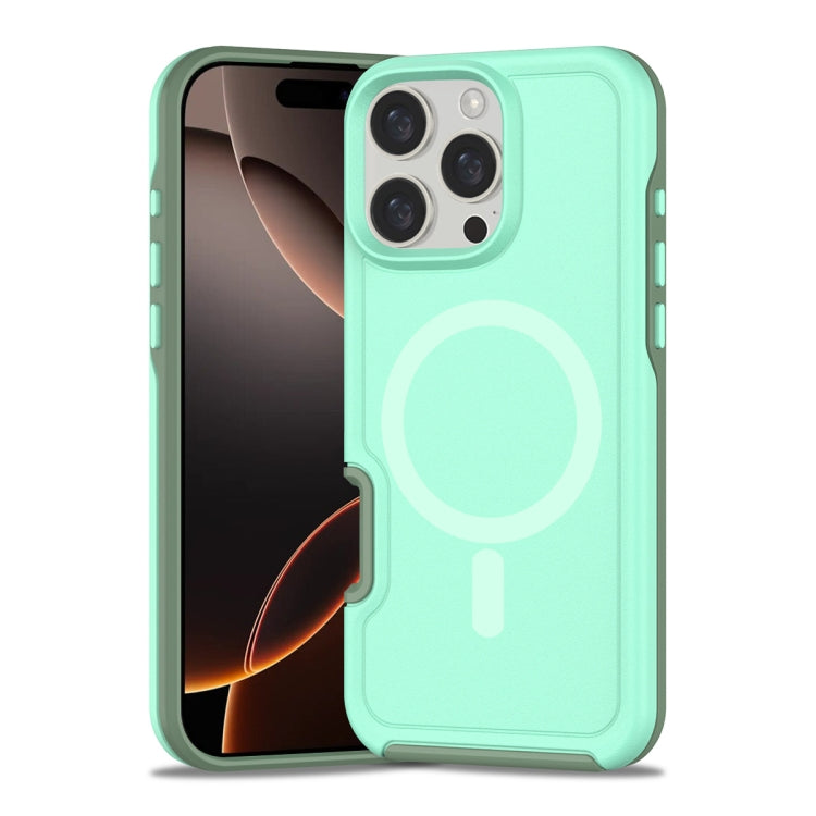 Shockproof MagSafe Armor PC Hybrid TPU Phone Case, For iPhone 16 Pro Max, For iPhone 16 Pro