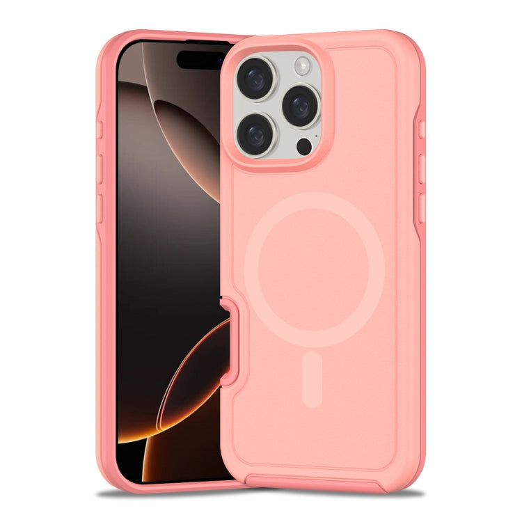 Shockproof MagSafe Armor PC Hybrid TPU Phone Case, For iPhone 16 Pro Max, For iPhone 16 Pro