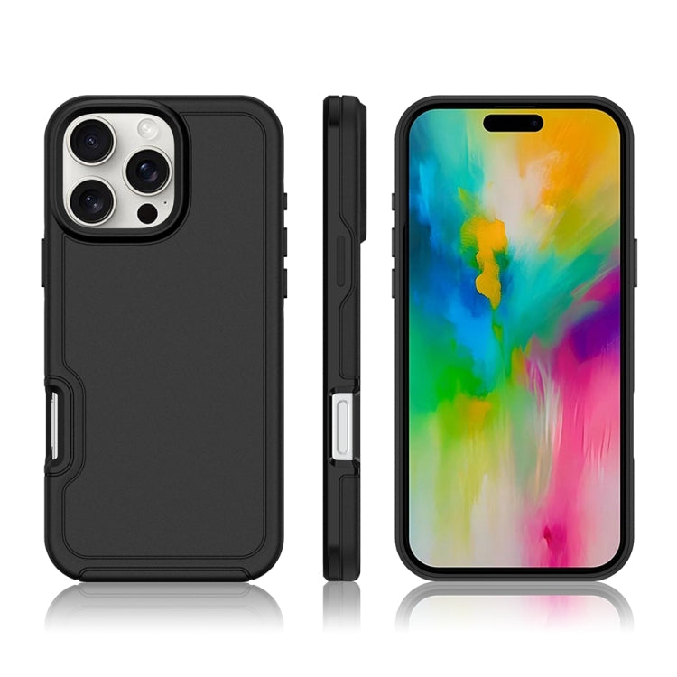 Shockproof MagSafe Armor PC Hybrid TPU Phone Case, For iPhone 16 Plus, For iPhone 16