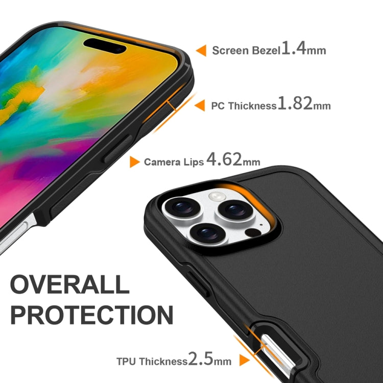 Shockproof MagSafe Armor PC Hybrid TPU Phone Case, For iPhone 16 Plus, For iPhone 16