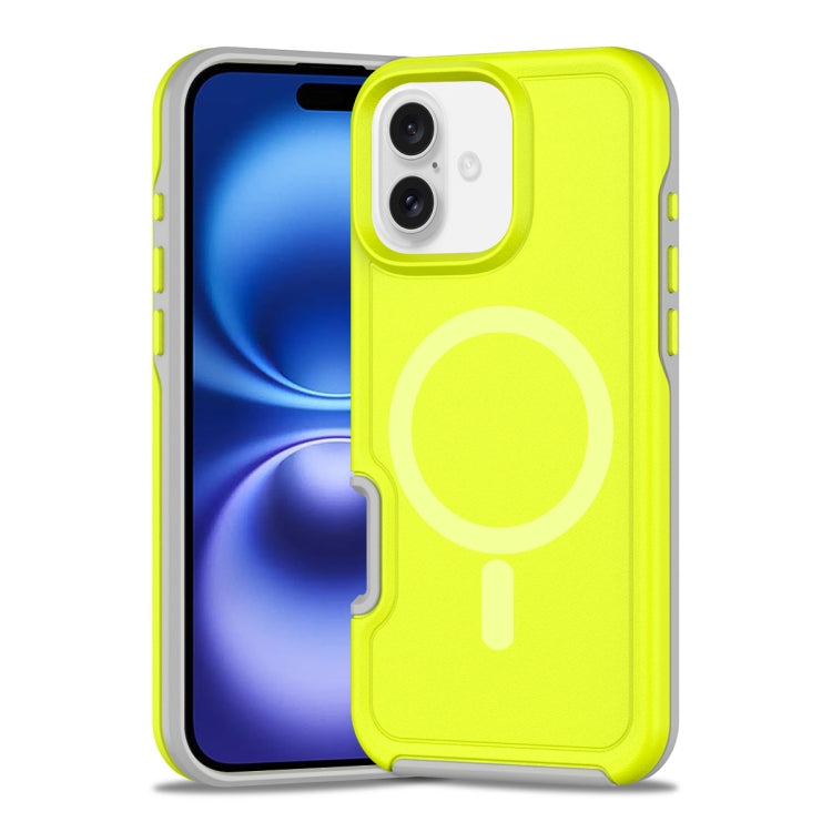 Shockproof MagSafe Armor PC Hybrid TPU Phone Case, For iPhone 16 Plus, For iPhone 16