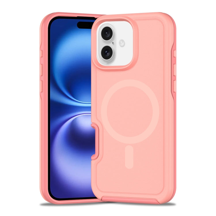 Shockproof MagSafe Armor PC Hybrid TPU Phone Case, For iPhone 16 Plus, For iPhone 16