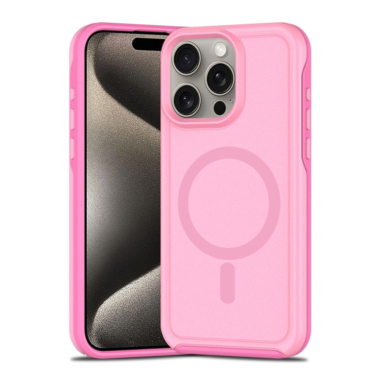 Shockproof MagSafe Armor PC Hybrid TPU Phone Case, For iPhone 15 Pro Max, For iPhone 15 Pro