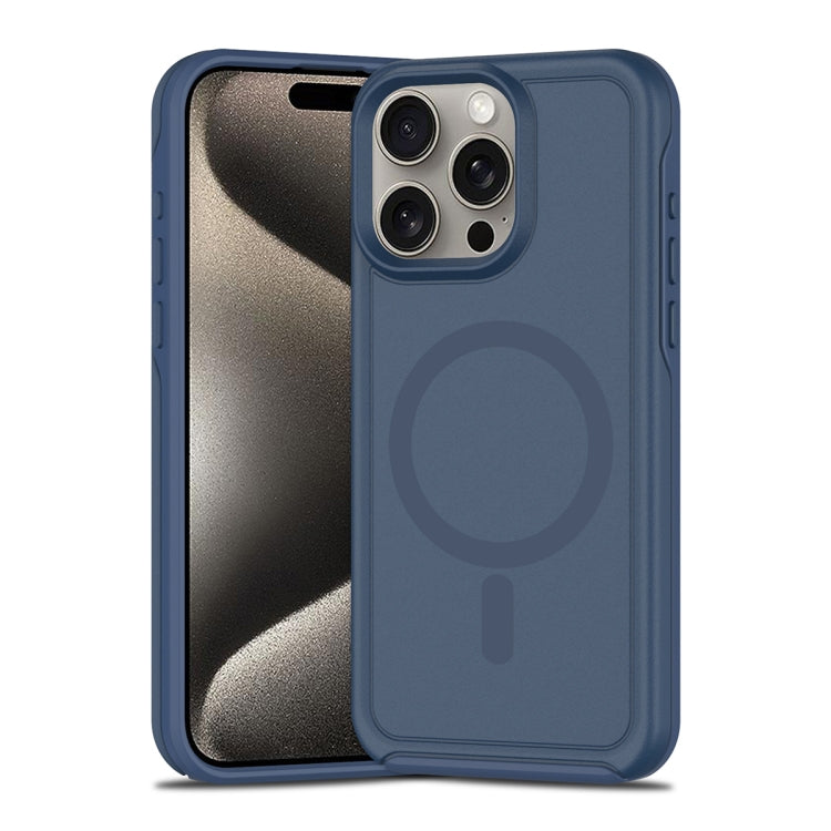 Shockproof MagSafe Armor PC Hybrid TPU Phone Case, For iPhone 15 Pro Max, For iPhone 15 Pro