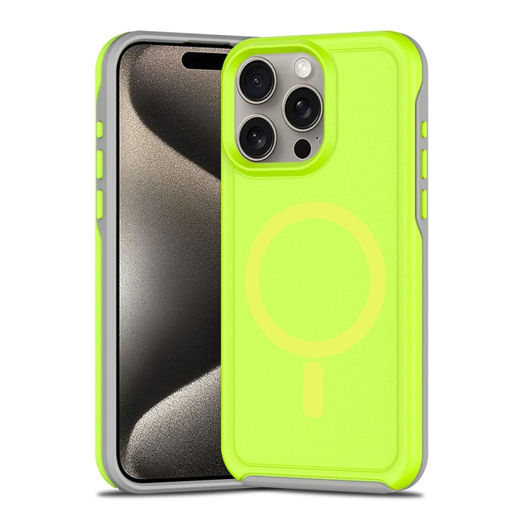 Shockproof MagSafe Armor PC Hybrid TPU Phone Case, For iPhone 15 Pro Max, For iPhone 15 Pro