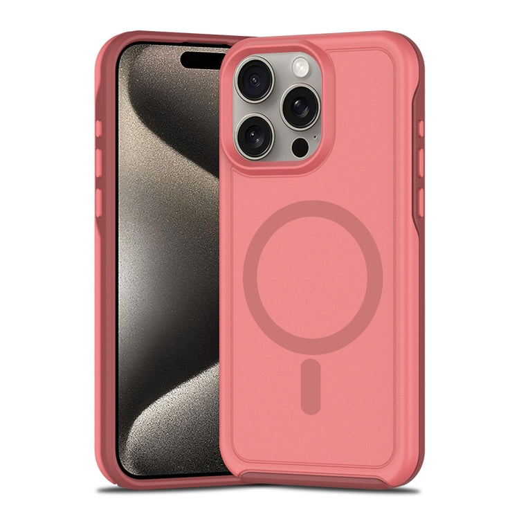 Shockproof MagSafe Armor PC Hybrid TPU Phone Case, For iPhone 15 Pro Max, For iPhone 15 Pro