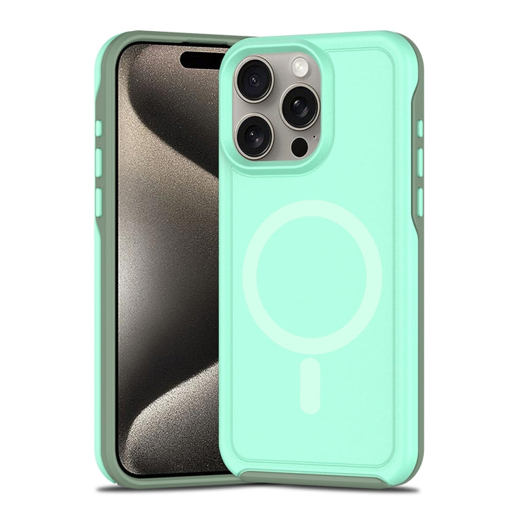 Shockproof MagSafe Armor PC Hybrid TPU Phone Case, For iPhone 15 Pro Max, For iPhone 15 Pro
