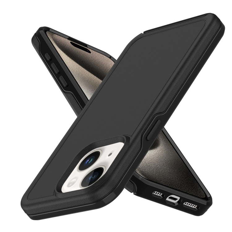 Shockproof MagSafe Armor PC Hybrid TPU Phone Case, For iPhone 15 Plus, For iPhone 15