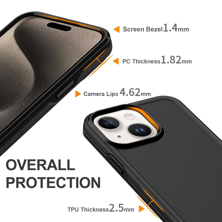 Shockproof MagSafe Armor PC Hybrid TPU Phone Case, For iPhone 15 Plus, For iPhone 15