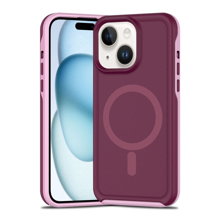 Shockproof MagSafe Armor PC Hybrid TPU Phone Case, For iPhone 15 Plus, For iPhone 15