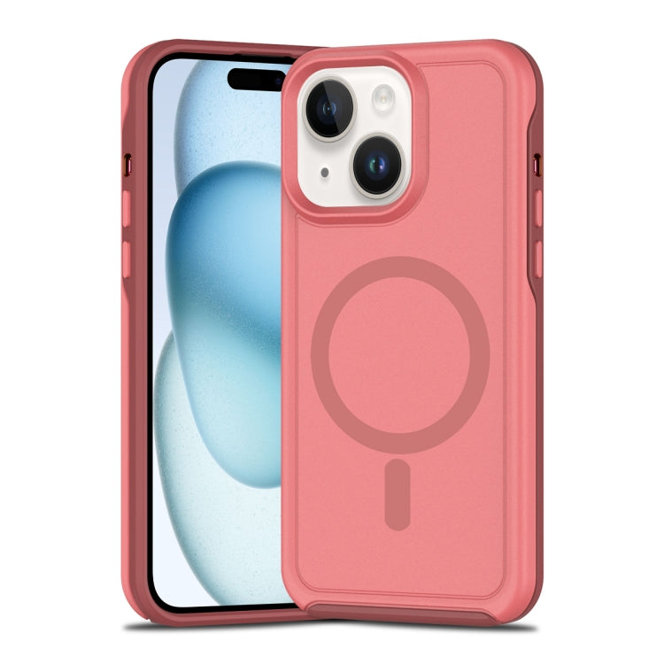 Shockproof MagSafe Armor PC Hybrid TPU Phone Case, For iPhone 15 Plus, For iPhone 15