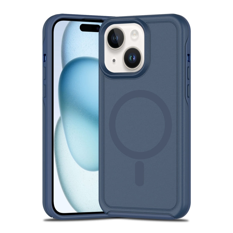 Shockproof MagSafe Armor PC Hybrid TPU Phone Case, For iPhone 15 Plus, For iPhone 15