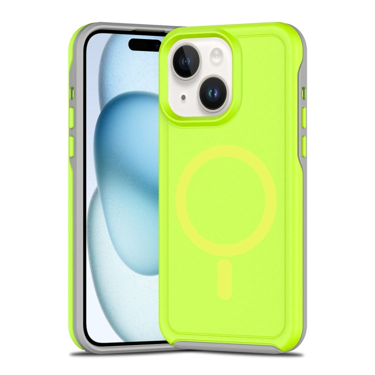Shockproof MagSafe Armor PC Hybrid TPU Phone Case, For iPhone 15 Plus, For iPhone 15