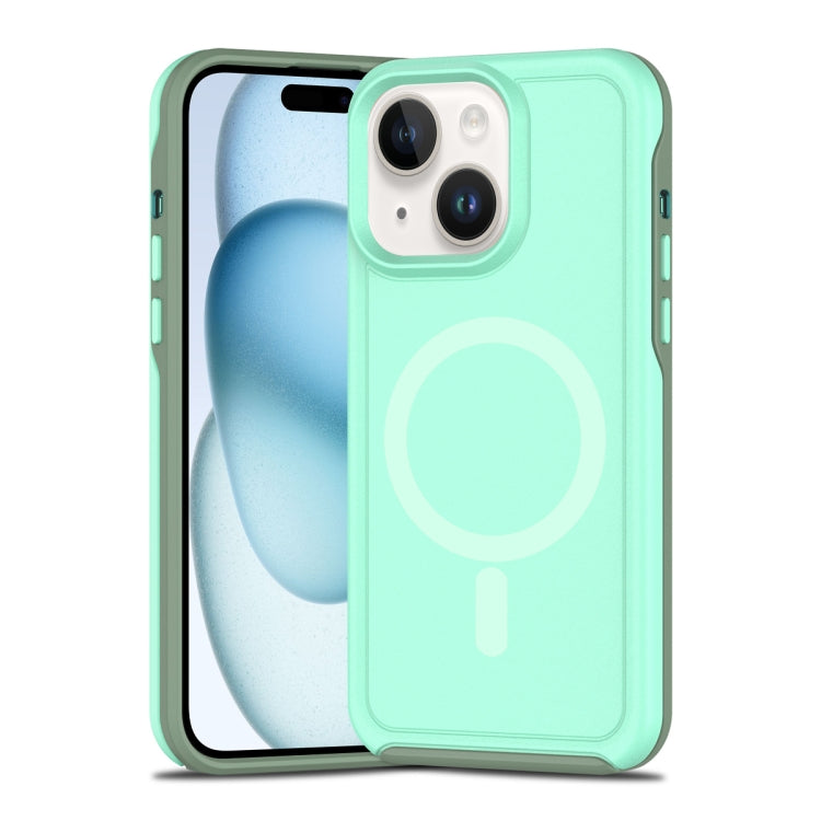 Shockproof MagSafe Armor PC Hybrid TPU Phone Case, For iPhone 15 Plus, For iPhone 15