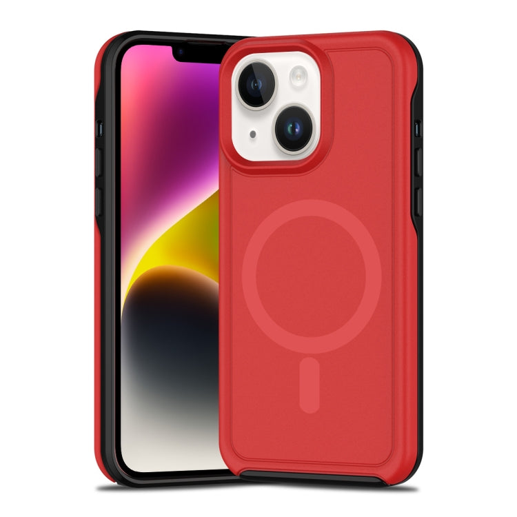 Shockproof MagSafe Armor PC Hybrid TPU Phone Case, For iPhone 14 Plus, For iPhone 14