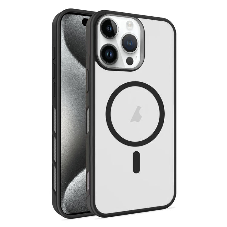 Frosted Translucent Side Ice Fog Cooling MagSafe Phone Case, For iPhone 15 Pro Max, For iPhone 15 Pro, For iPhone 15 Plus, For iPhone 15