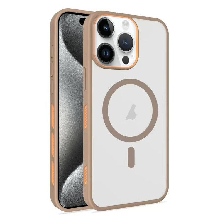 Frosted Translucent Side Ice Fog Cooling MagSafe Phone Case, For iPhone 15 Pro Max, For iPhone 15 Pro, For iPhone 15 Plus, For iPhone 15