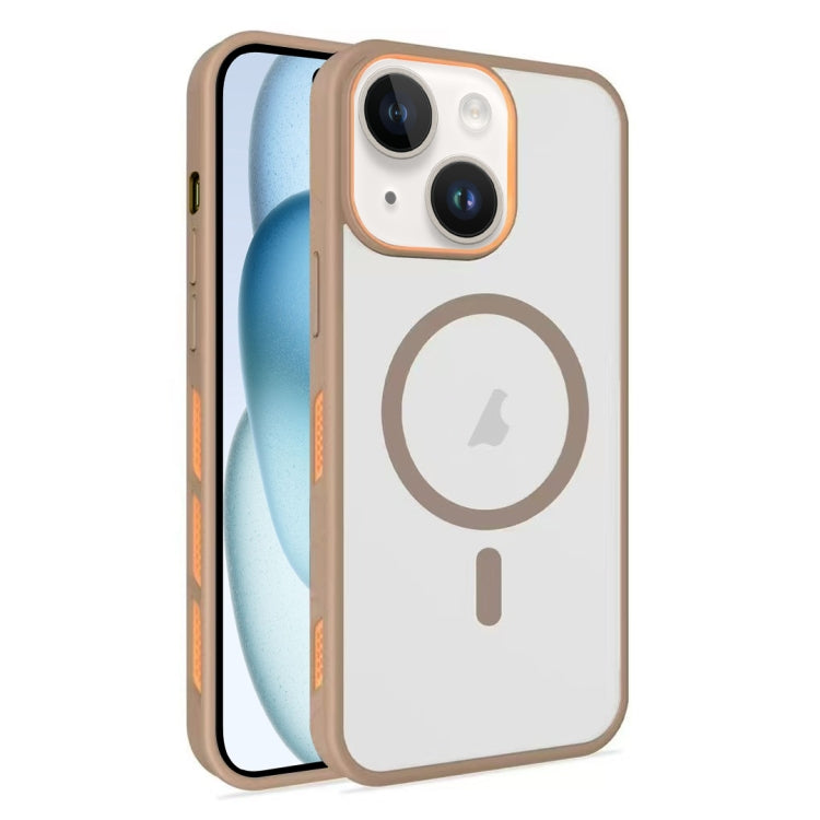 Frosted Translucent Side Ice Fog Cooling MagSafe Phone Case, For iPhone 15 Pro Max, For iPhone 15 Pro, For iPhone 15 Plus, For iPhone 15