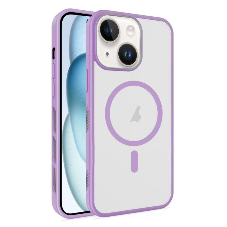 Frosted Translucent Side Ice Fog Cooling MagSafe Phone Case, For iPhone 15 Pro Max, For iPhone 15 Pro, For iPhone 15 Plus, For iPhone 15