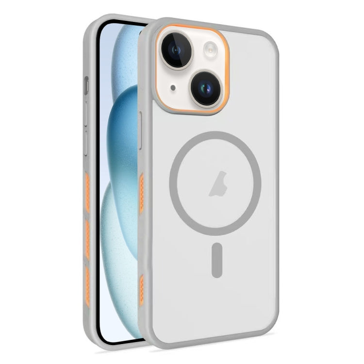 Frosted Translucent Side Ice Fog Cooling MagSafe Phone Case, For iPhone 15 Pro Max, For iPhone 15 Pro, For iPhone 15 Plus, For iPhone 15