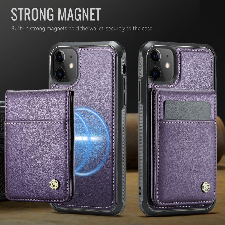 JEEHOOD J06 British Style RFID MagSafe Card Bag PU Phone Case