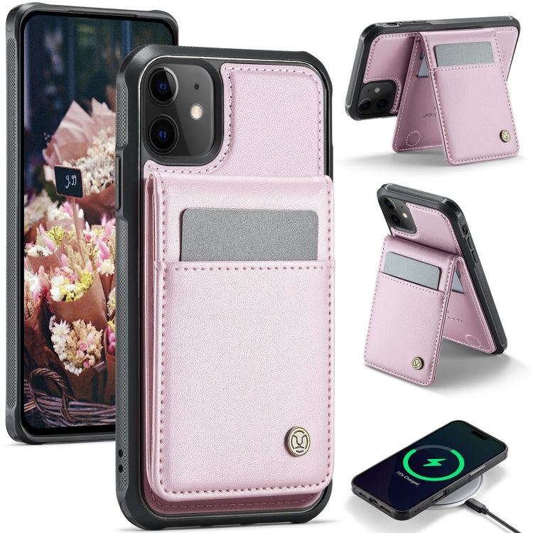 JEEHOOD J06 British Style RFID MagSafe Card Bag PU Phone Case