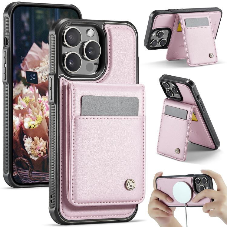 JEEHOOD J06 British Style RFID MagSafe Card Bag PU Phone Case, For iPhone 13, For iPhone 12 / 12 Pro, For iPhone 12 Pro Max, For iPhone 11 Pro Max