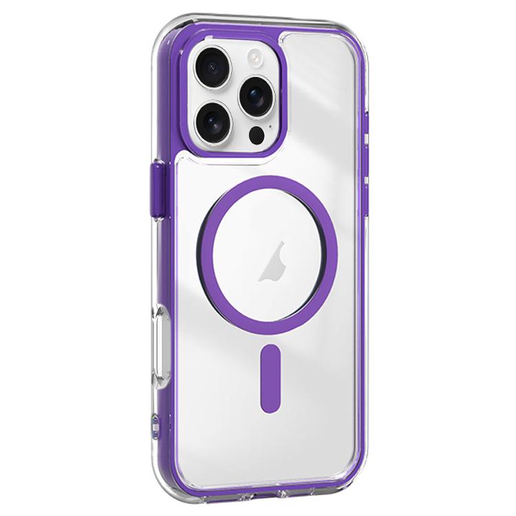 Acrylic Hybrid TPU Airbag Shockproof MagSafe Phone Case, For iPhone 16 Pro Max, For iPhone 16 Pro, For iPhone 16 Plus